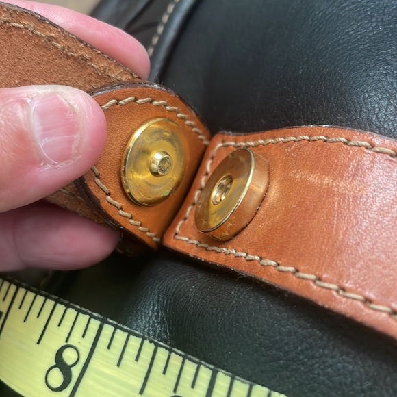 I Magnin Vintage Made in Italy Beautiful Black Leather Bag also Crossbody - Picture 11 of 16